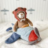 Mon Ami Pilot Bear and Plane (Blue)