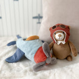 Mon Ami Pilot Bear and Plane (Blue)