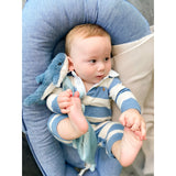 Mon Ami Seaborn Shark Knotted Security Blanket