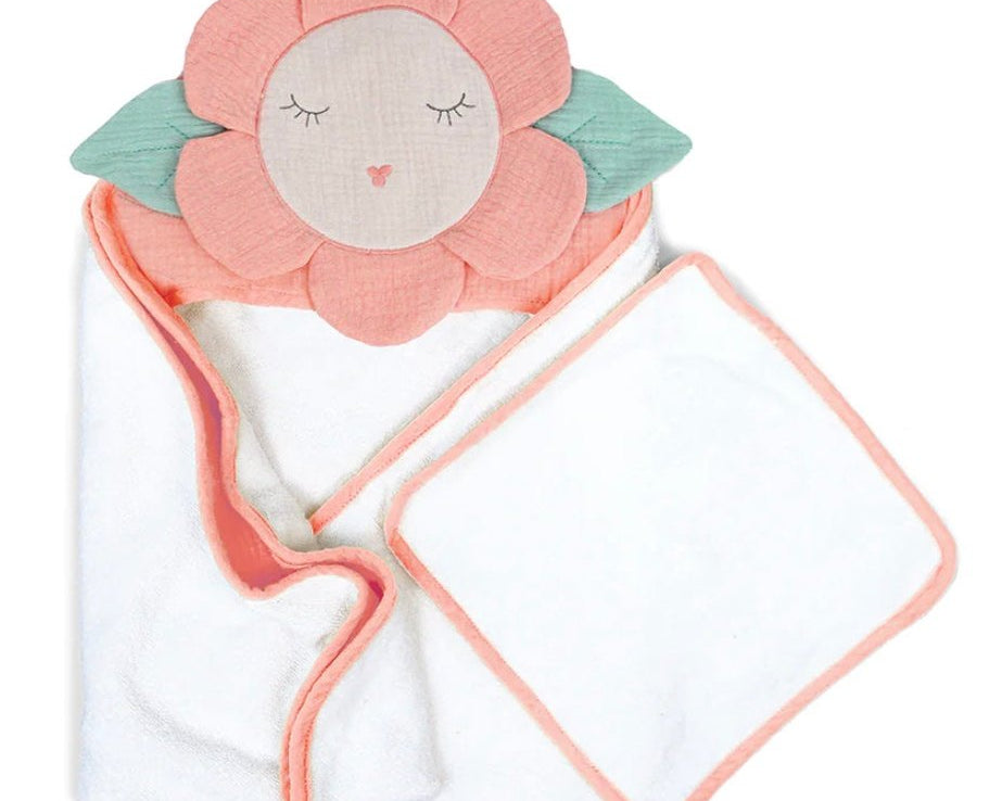 Mon Ami Petit Flower Towel & Washcloth Set - hip-kid