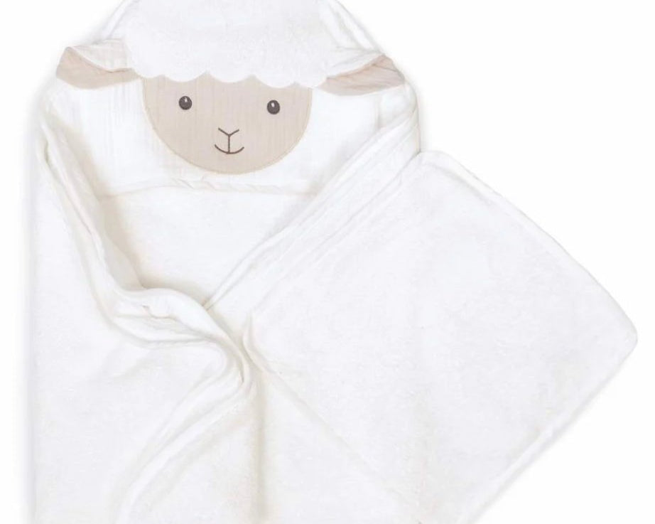 Mon Ami Petit Lamb Towel & Washcloth Set - hip-kid