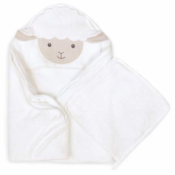 Mon Ami Petit Lamb Towel & Washcloth Set - hip-kid