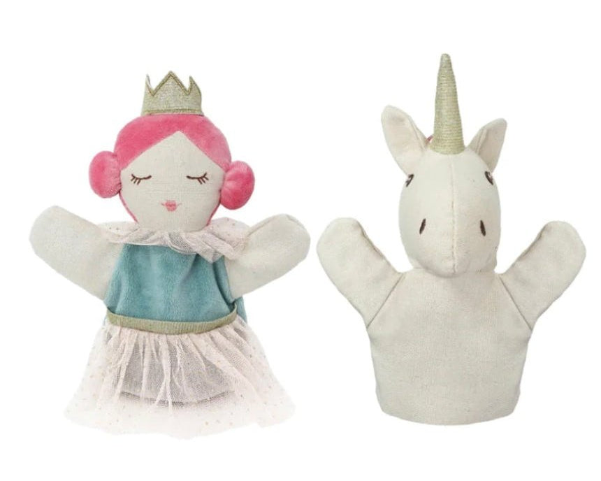 Mon Ami Princess & Unicorn Hand Puppet Set - hip-kid