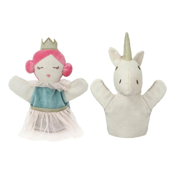 Mon Ami Princess & Unicorn Hand Puppet Set - hip-kid