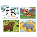Mudpuppy 4 in a Box Puzzle Set - Animals of the World - hip-kid