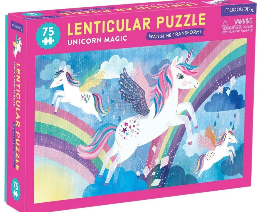 Mudpuppy Lenticular Puzzle - Unicorn Magic - hip-kid