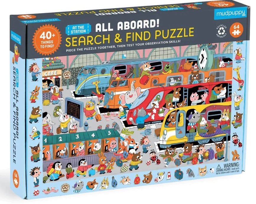 Mudpuppy Search & Find Puzzle - All Abord - hip-kid