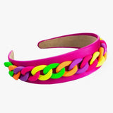 Mavi Neon Glam Chain Headband Trio - hip-kid