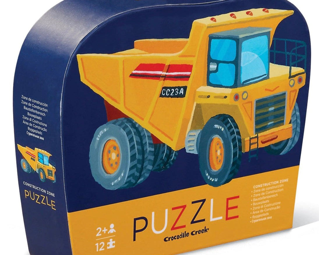 Crocodile Creek 12 pc puzzle - Construction Zone - hip-kid