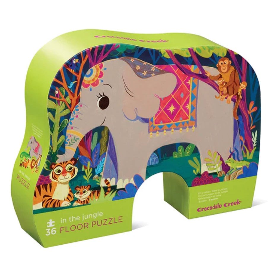 Crocodile Creek In The Jungle 36pc Floor Puzzle - hip-kid