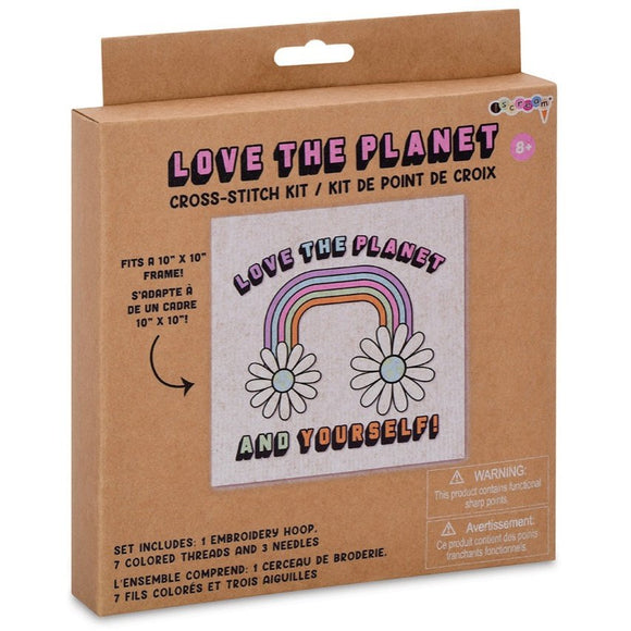 Iscream Love the Planet Cross Stitch Kit - hip-kid