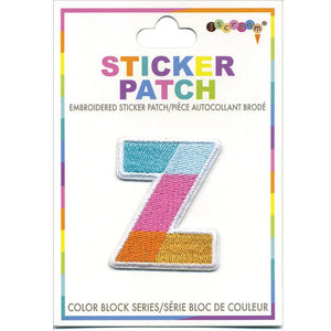 Iscream Initial Color Block Sticker Patch - hip-kid