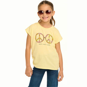 Chaser Scoop Neck Sunny Days Tee - Yellow - hip-kid