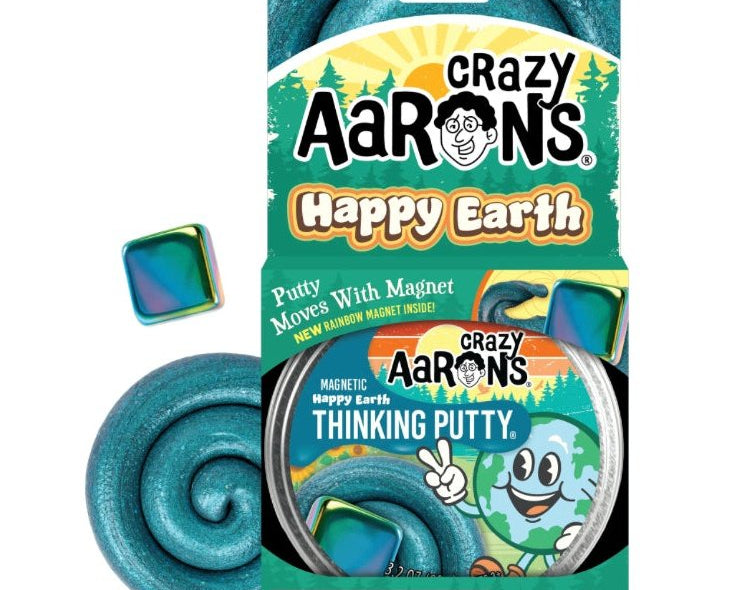 Crazy Aarons Thinking Putty - Magnetic Storms Happy Earth - hip-kid