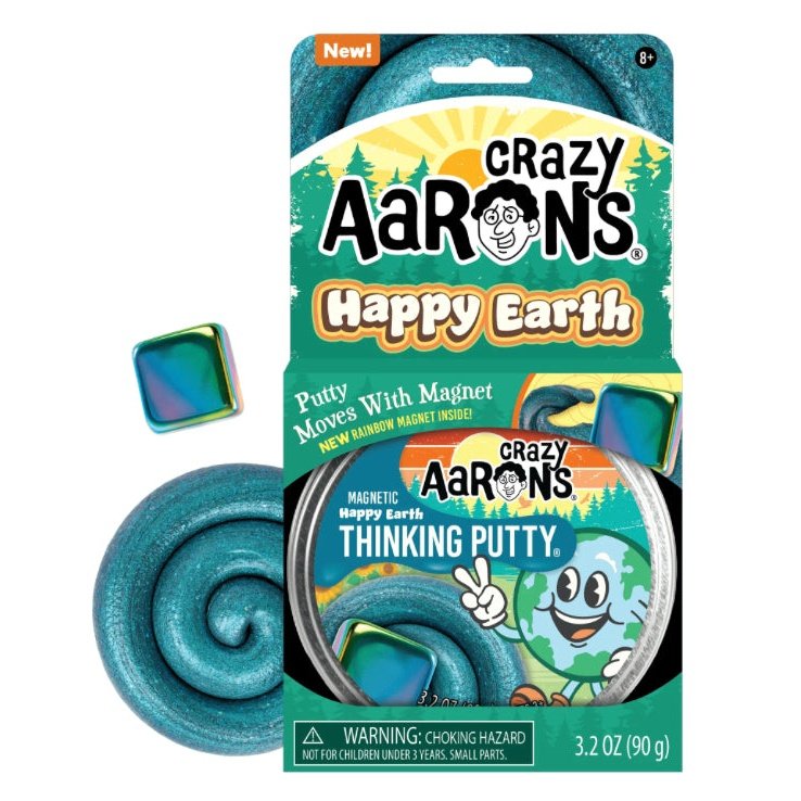 Crazy Aarons Thinking Putty - Magnetic Storms Happy Earth - hip-kid