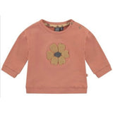 Babyface Baby Girl Flower Sweatshirt & Sweatpants Set - Terra Cotta - hip-kid