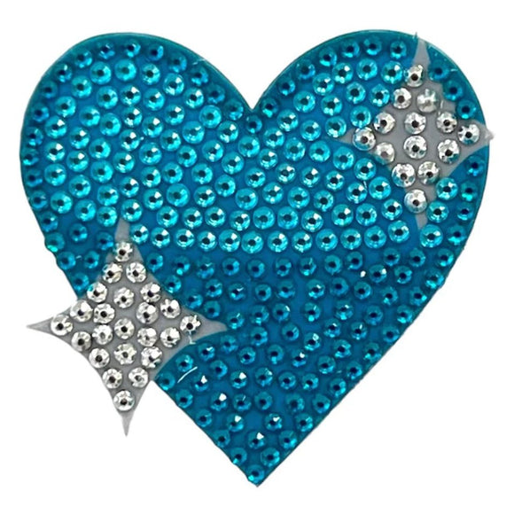 StickerBeans Blue Sparkling Heart - hip-kid