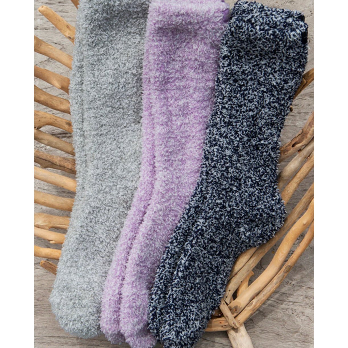 Barefoot Dreams Cozy Chic Youth Heathers Socks - hip-kid