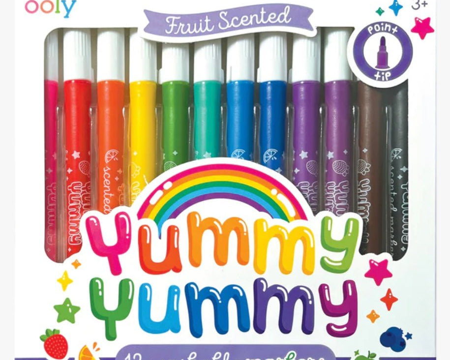 OOLY Yummy Yummy Fruit Scented Markers - Set of 12 - hip-kid