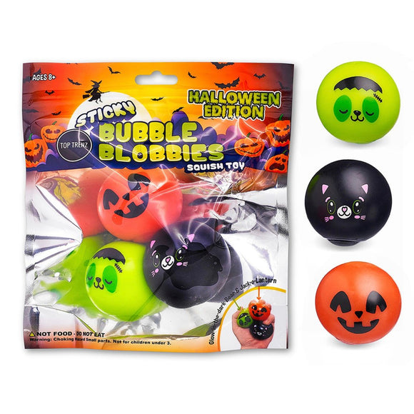 Top Trenz Halloween Sticky Bubble Blobbies - hip-kid