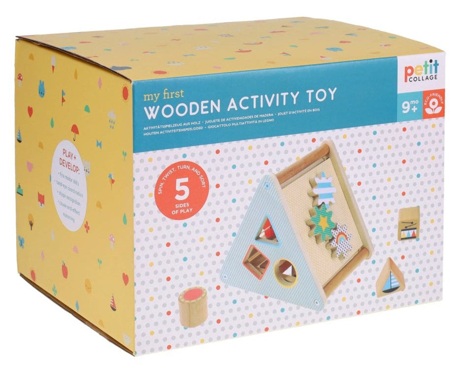 Petit Collage My First Wooden Activity Toy - hip-kid