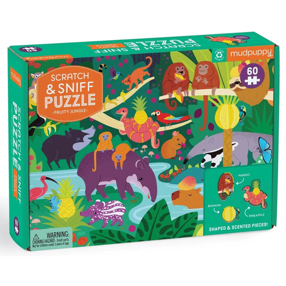 Fruity Jungle Scratch and Sniff Puzzle - hip-kid