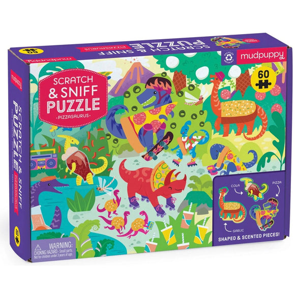Pizzasaurus Scratch and Sniff Puzzle - hip-kid