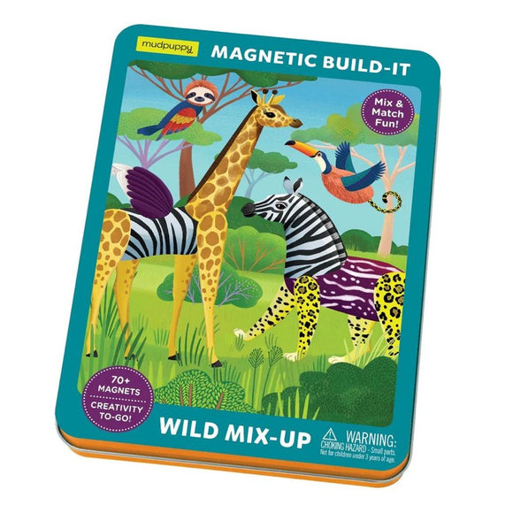 Mudpuppy Magnetic Play Set - Wild Mix Up - hip-kid