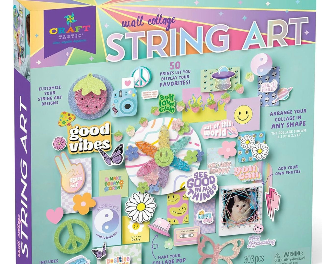 Craft-tastic Wall Collage String Art - hip-kid