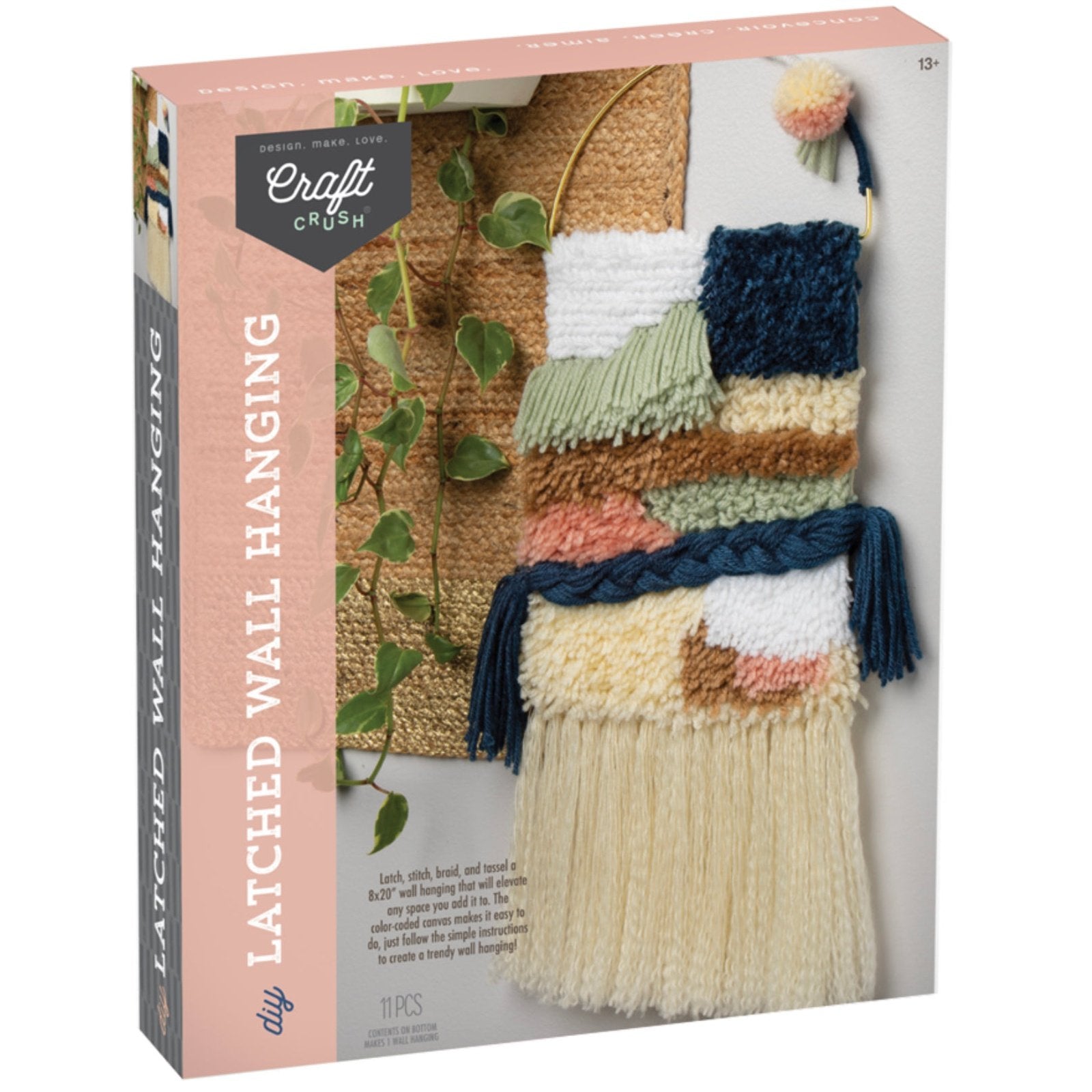 Craft-tastic DYI Latched Wall Hanging - hip-kid