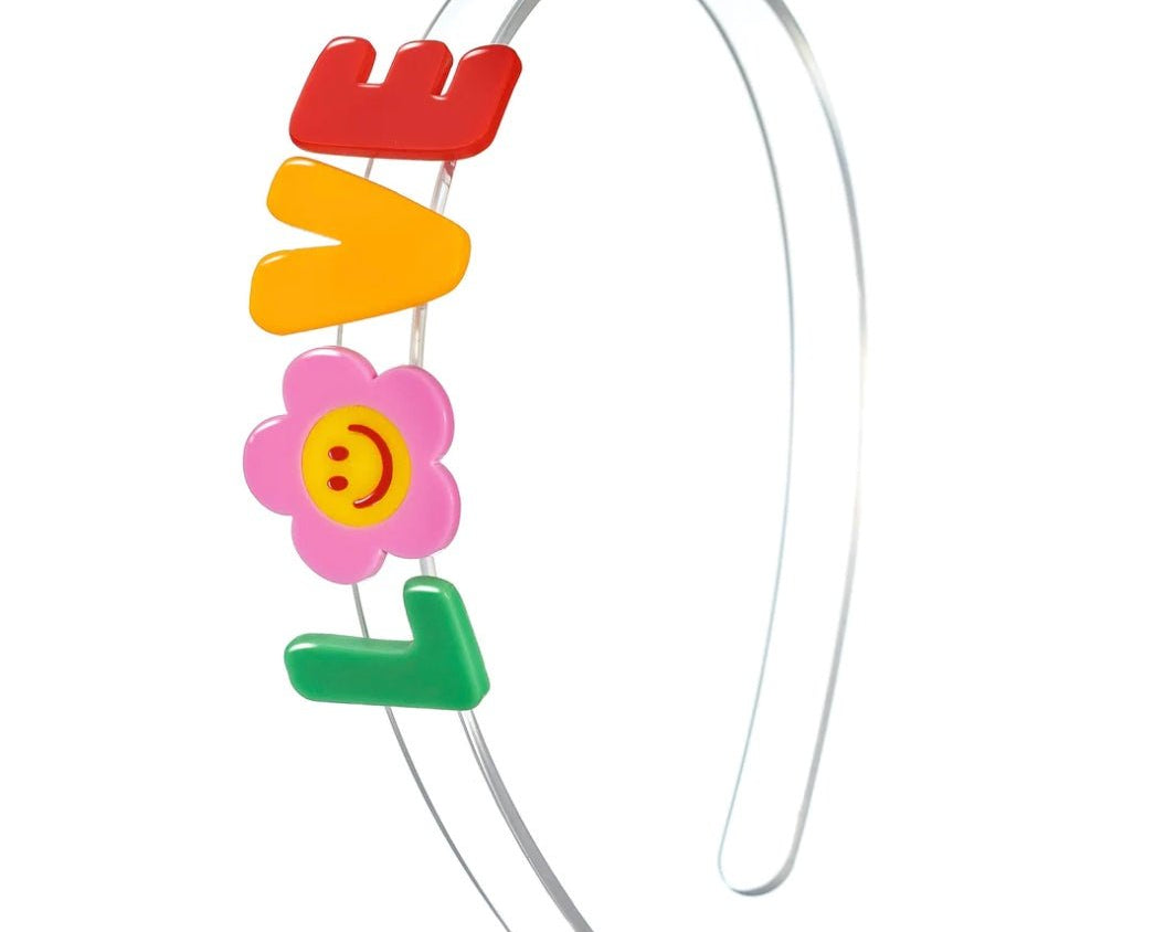 Lilies & Roses Love Word Vibrant Color Headband - hip-kid