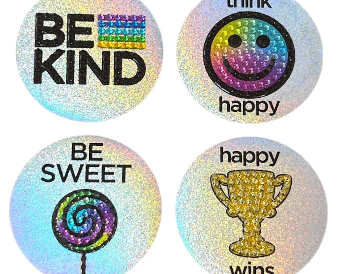 Sticker Beans - 4 PC Positivity Sentiments - hip-kid