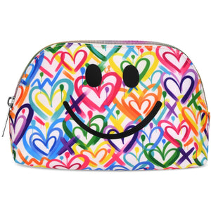 Iscream Corey Paige Hearts Oval Cosmetic Bag - hip-kid