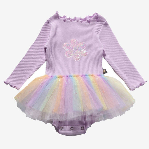 Petite Hailey Daisy Ombre Baby Tutu - Purple - hip-kid