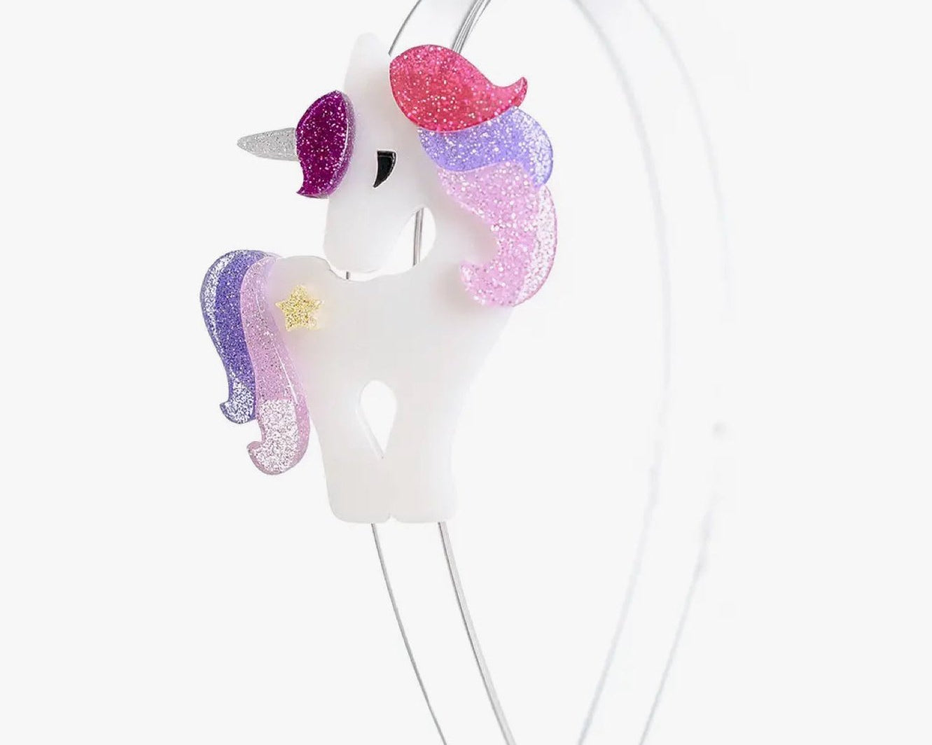 Lilies & Roses Unicorn Colorful Glitter Headband - hip-kid