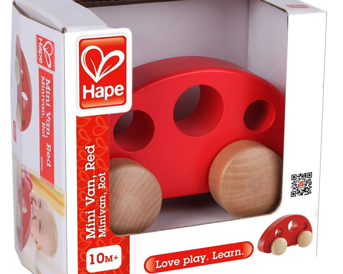 Hape Mini Van, Red - hip-kid