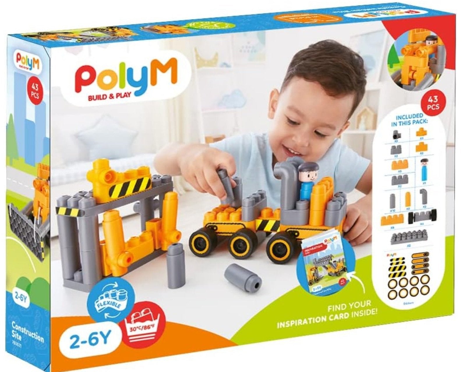 PolyM Build & Play Construction Site - hip-kid