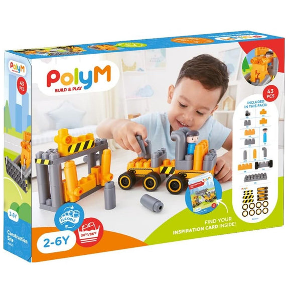 PolyM Build & Play Construction Site - hip-kid