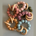 Three Hearts Abby Silicone & Beach Wood  Rattle - Dragonfly - hip-kid