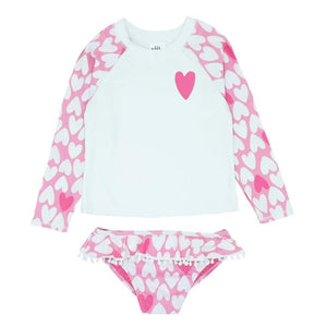 Feather 4 Arrow Fun In The Sun Baby Two-Piece Swinsuit - Prism Pink - hip-kid