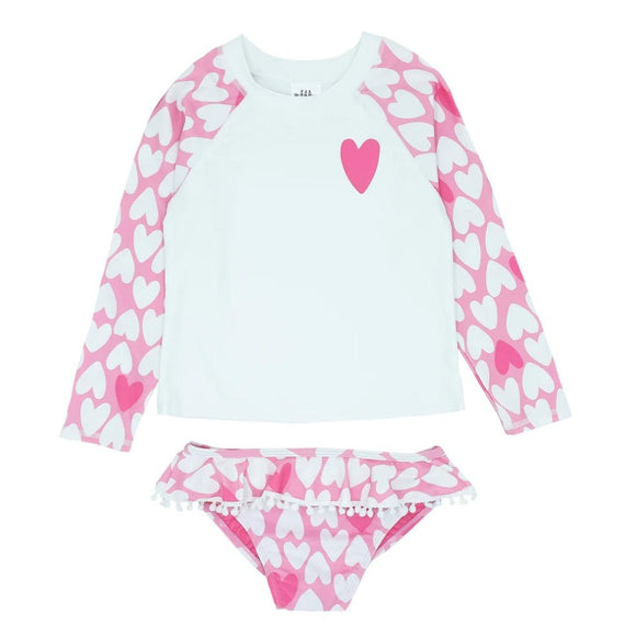 Feather 4 Arrow Fun In The Sun Baby Two-Piece Swinsuit - Prism Pink - hip-kid
