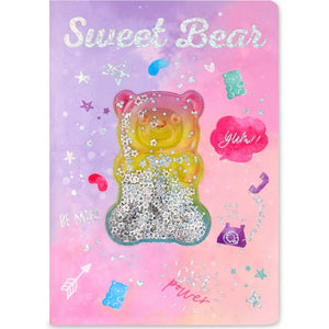 Iscream Gummy Bear Shaky Glitter Mini Journal - hip-kid