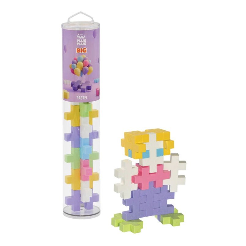 Plus Plus BIG Tube - 15 pc Pastel *New* - hip-kid
