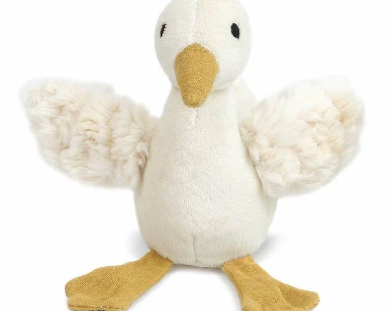 Mon Ami Pru the Goose Plush Rattle - hip-kid