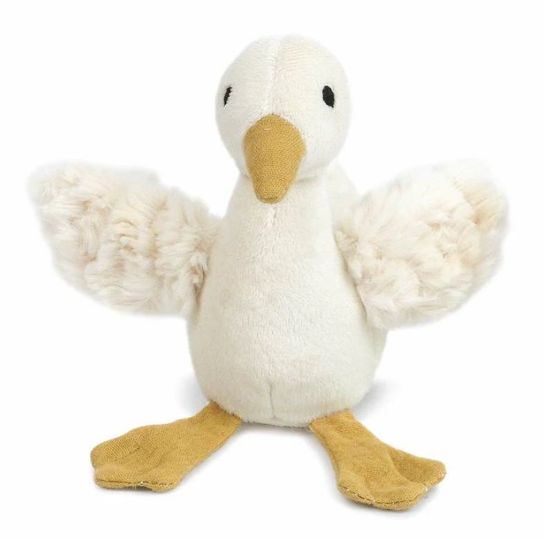 Mon Ami Pru the Goose Plush Rattle - hip-kid