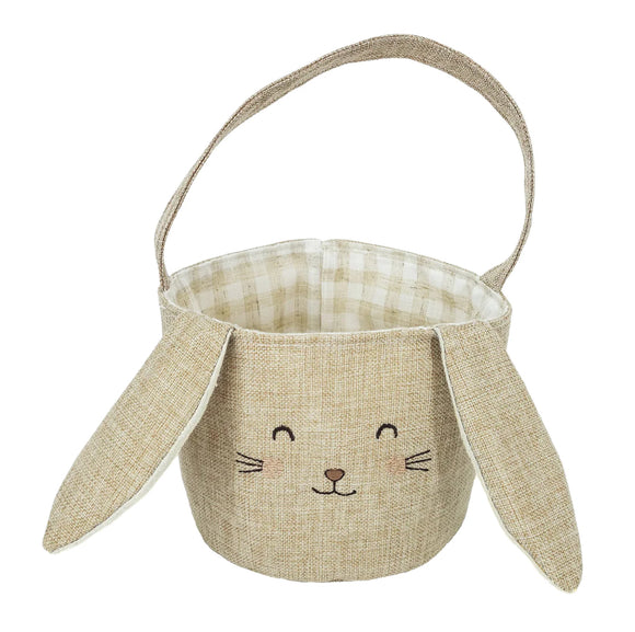 Mon Ami Bunny Easter Basket - Taupe - hip-kid
