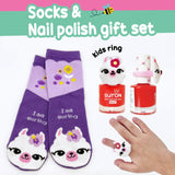 Suyon Socks & Nail Polish Gift Set - Llama - hip-kid