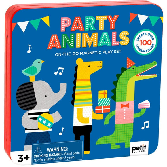 Petit Collage Magnetic Play Set Party Animals - hip-kid