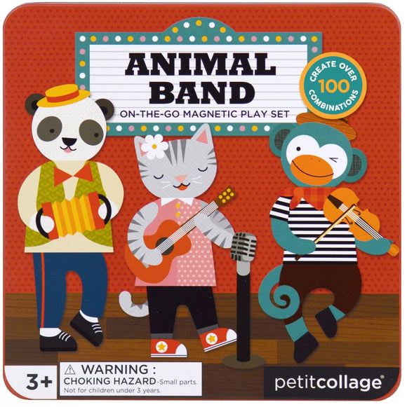 Petit Collage Magnetic Play Set Animal Band - hip-kid