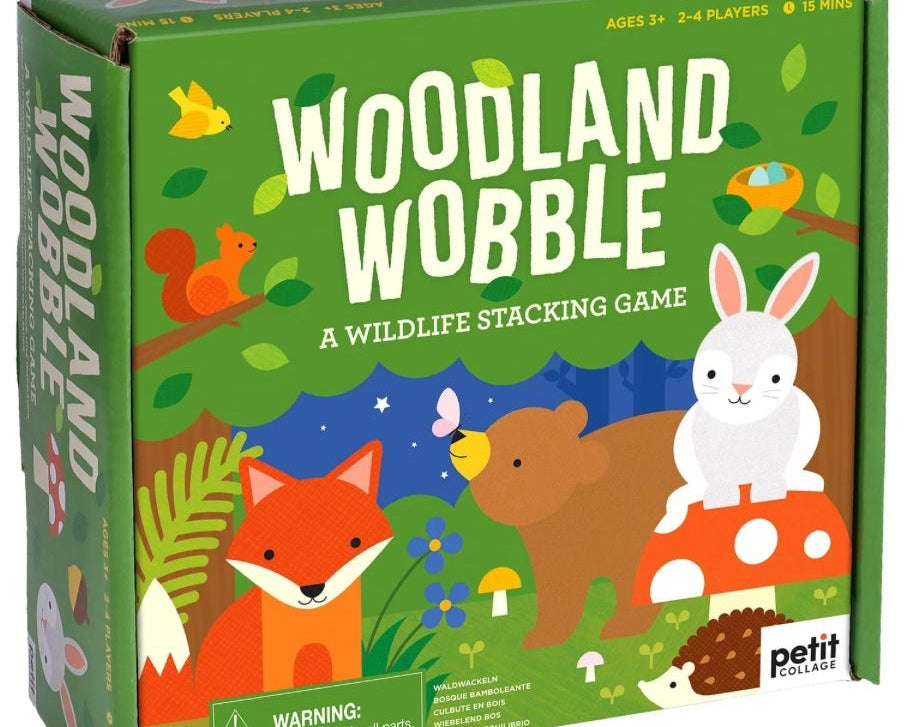 Petit Collage Woodland Wobble Wooden Game - hip-kid